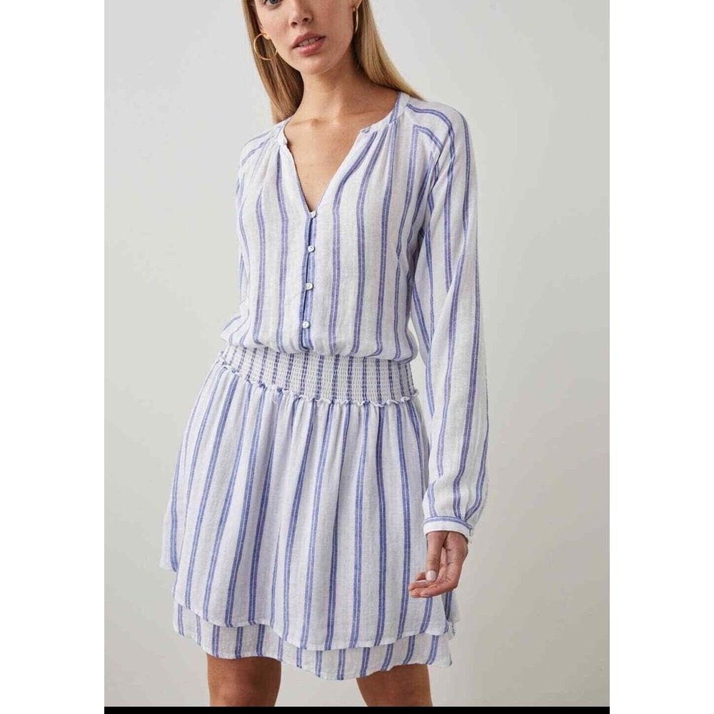 Rails Striped Mini Dress in Blue and White